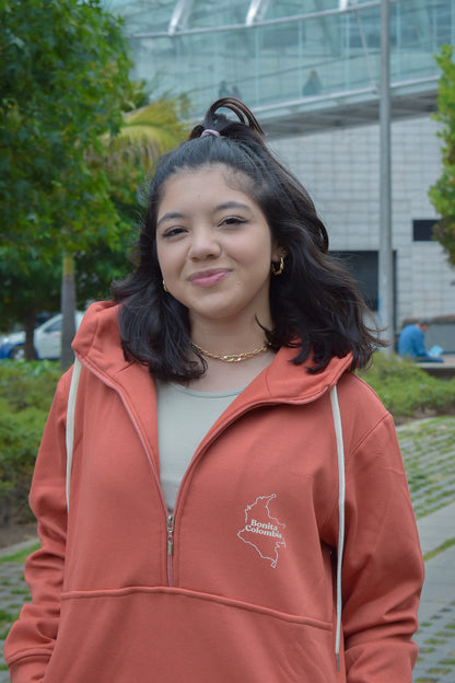 Hoodie  Cremallera "Bonita  Colombia "